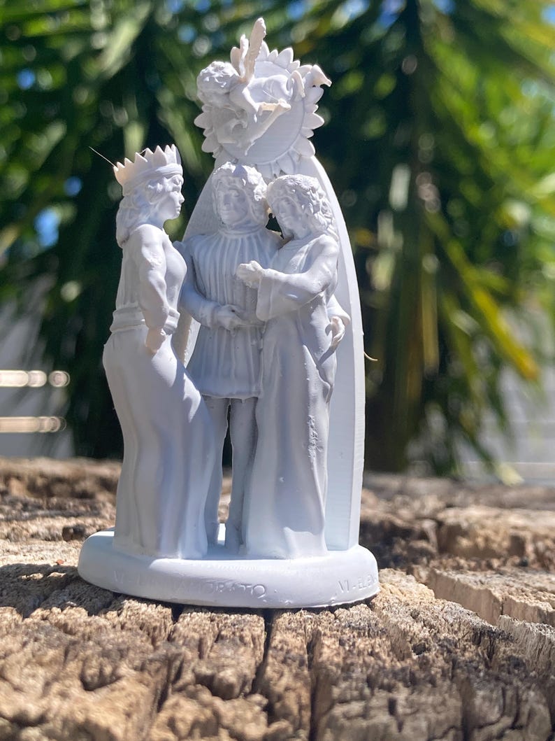 Miniatura Innamorato o Amanti arcano maggiore tarocchi da dipingere (mini 3D) - Major Arcana The Lovers Figurine to Paint (mini 3D)