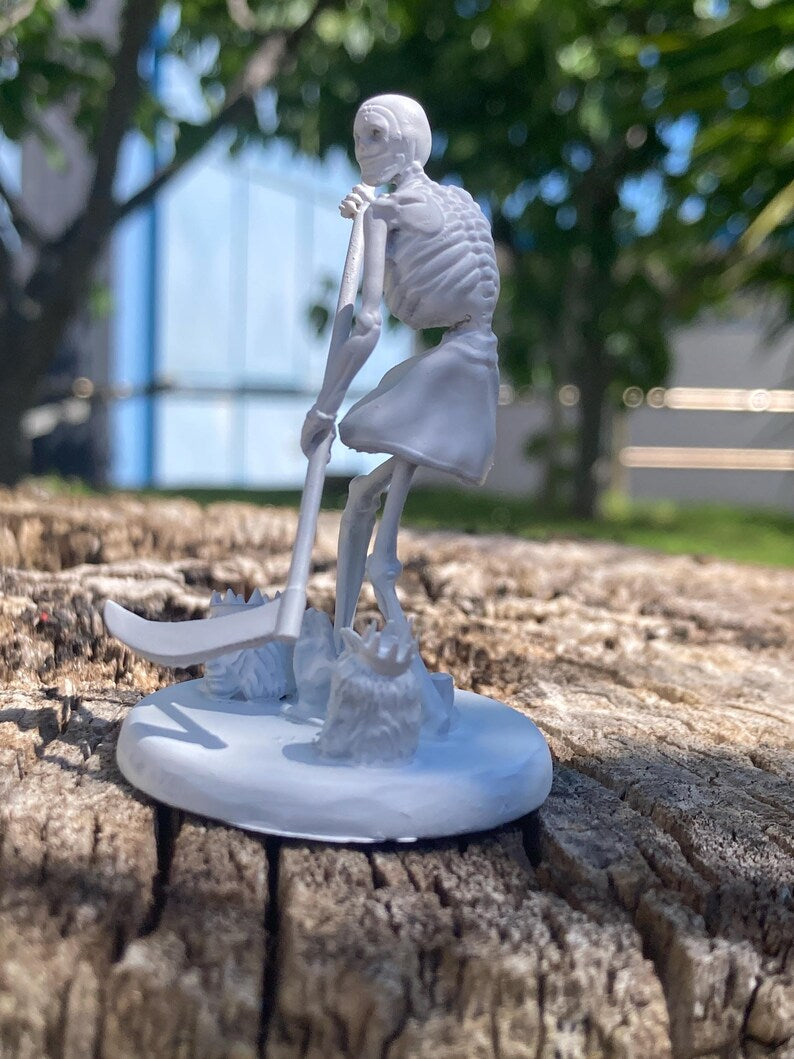 Miniatura L'Arcano XIII Morte Scheletro arcano maggiore tarocchi da dipingere (mini 3D) - Major Arcana Death Figurine to Paint (mini 3D)