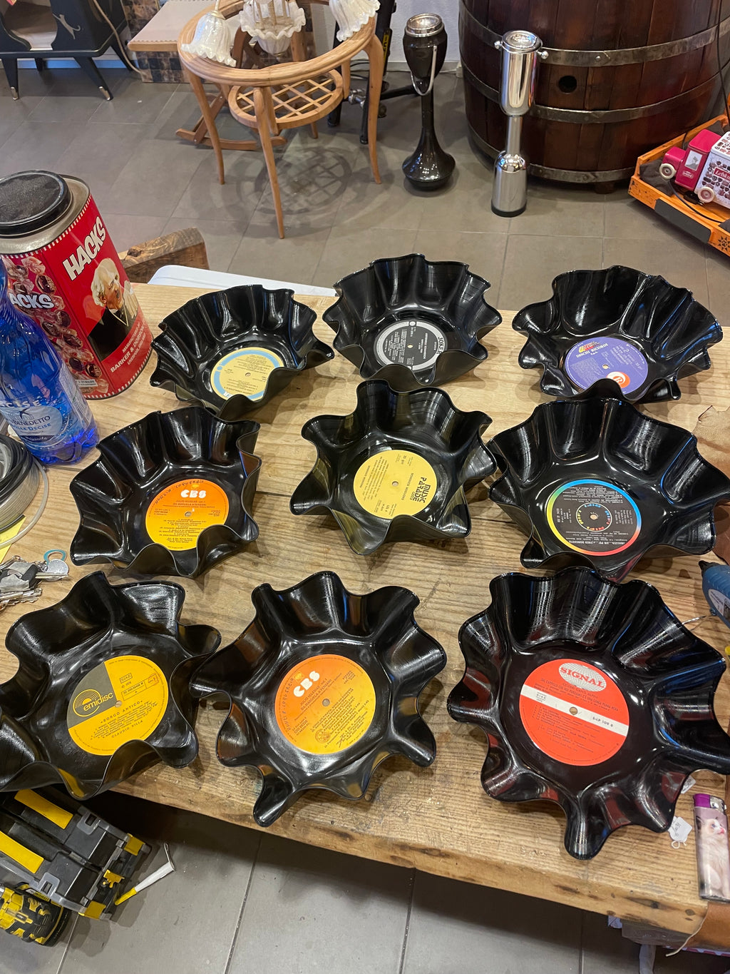 Svuotatasche con vinili 33 giri