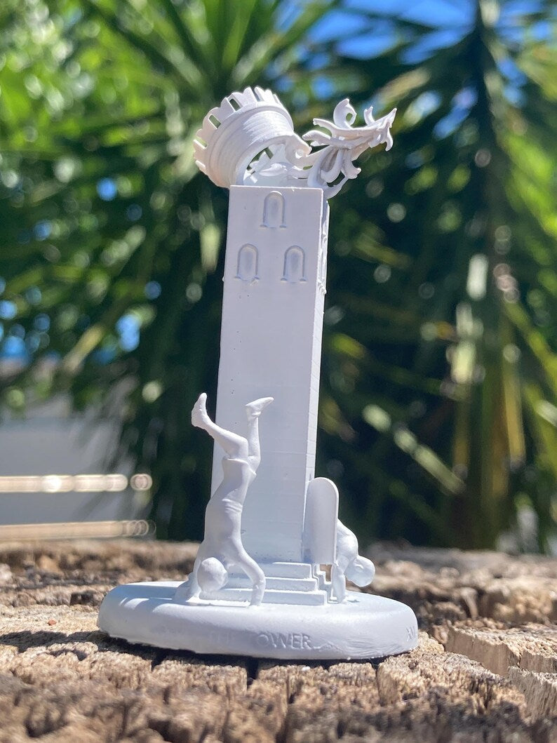 Miniatura La Torre arcano maggiore tarocchi da dipingere (mini 3D) - Major Arcana The Tower Figurine to Paint (mini 3D)
