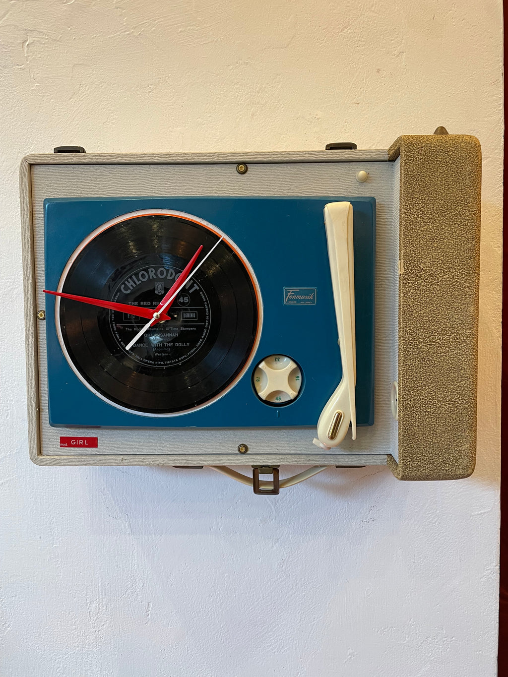 Orologio Fonovaligia Anni ‘60 Fonmusik Girl - Pezzo Unico