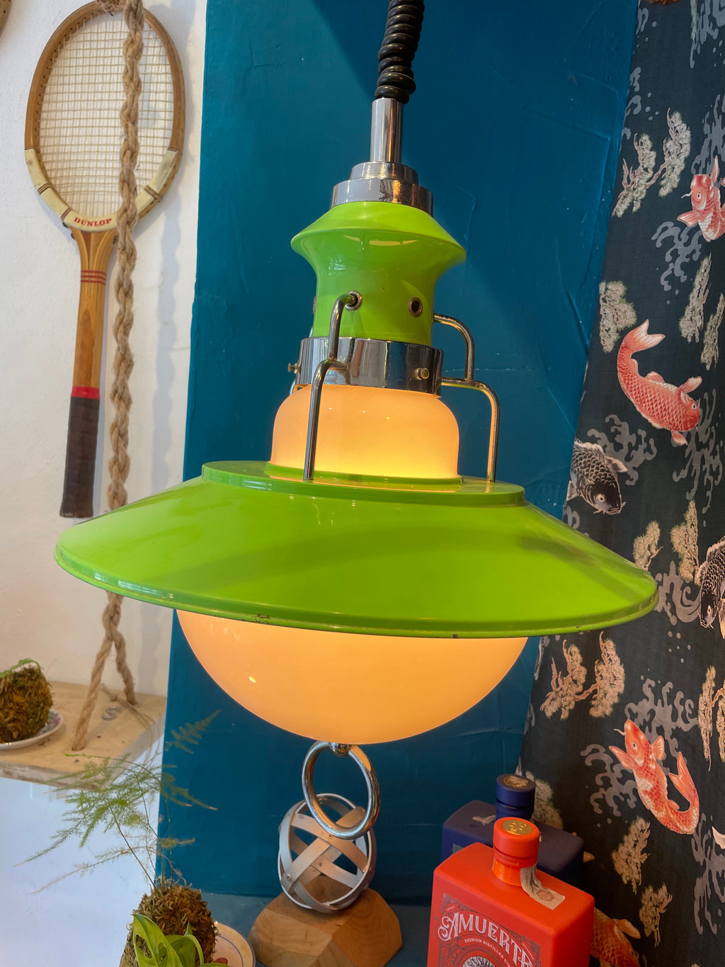 1970s Up and Down Pendant Lamp