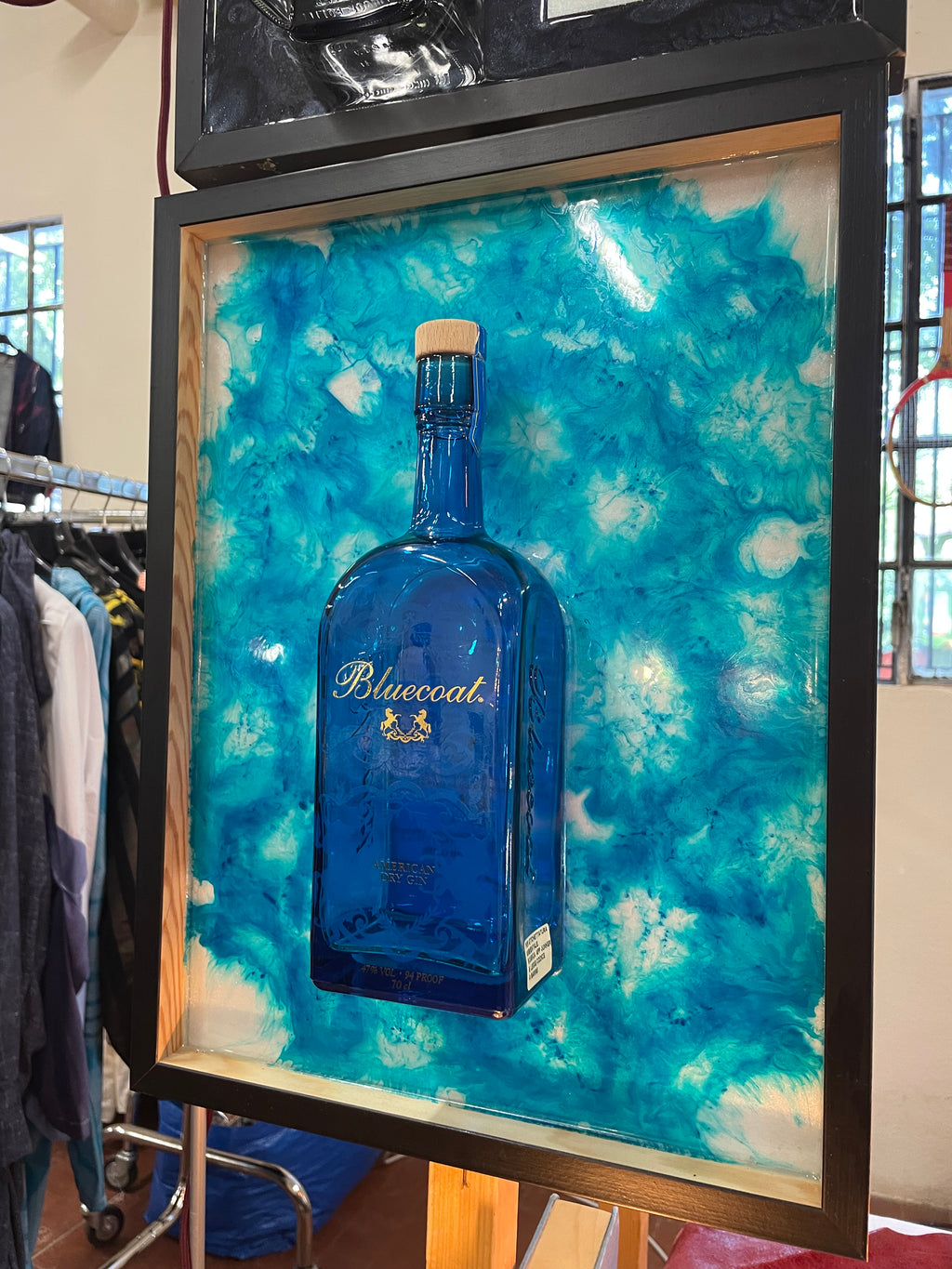 Quadro Moderno Bottiglia Bluecoat Gin