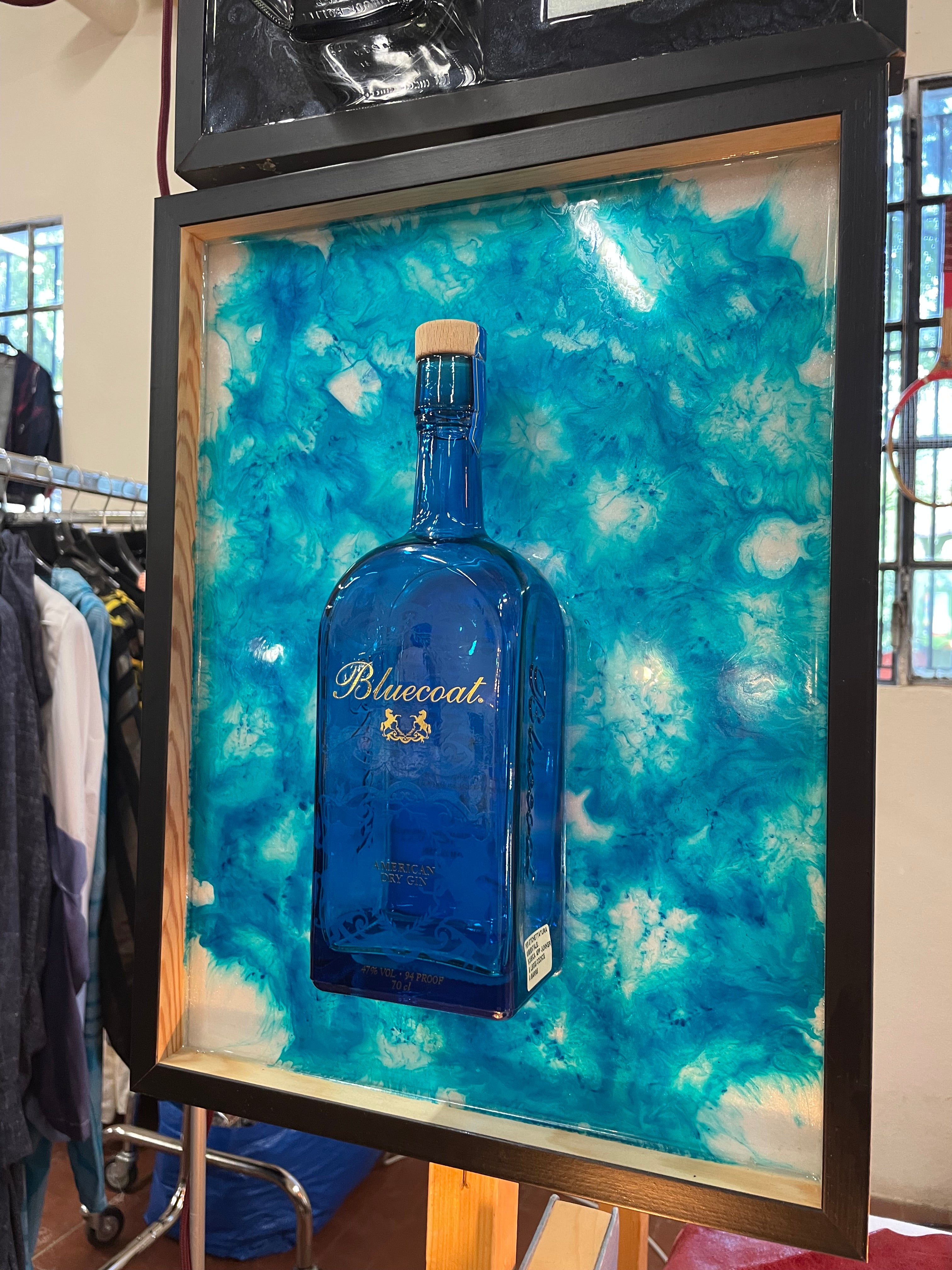 Quadro Moderno Bottiglia Bluecoat Gin