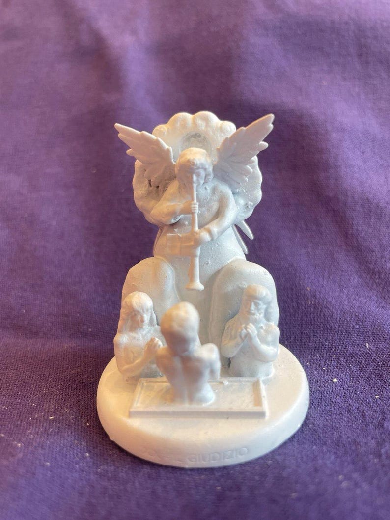 Miniatura Il Giudizio arcano maggiore tarocchi da dipingere (mini 3D) - Major Arcana The Judgement Figurine to Paint (mini 3D)