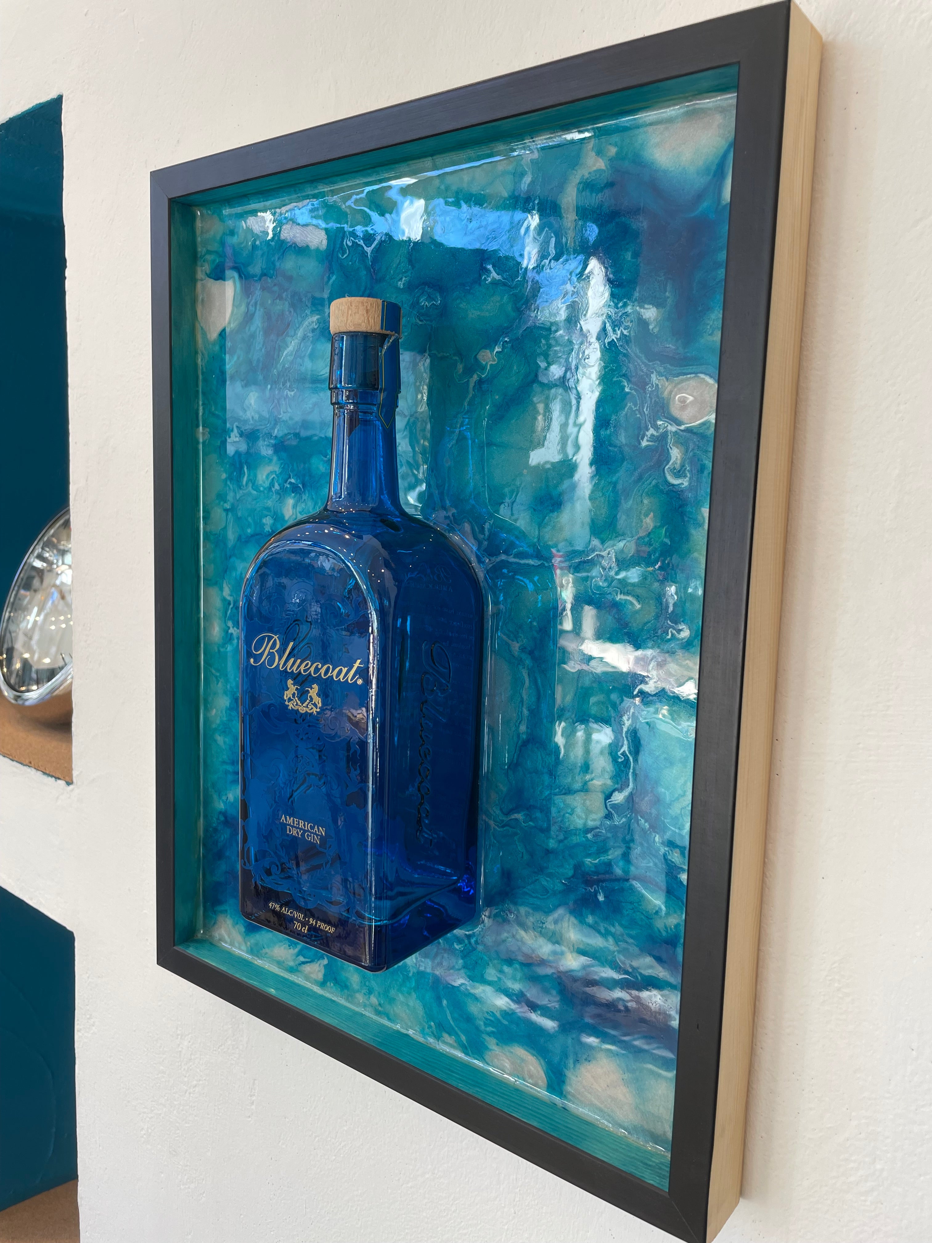 Quadro Moderno Bottiglia Bluecoat Gin