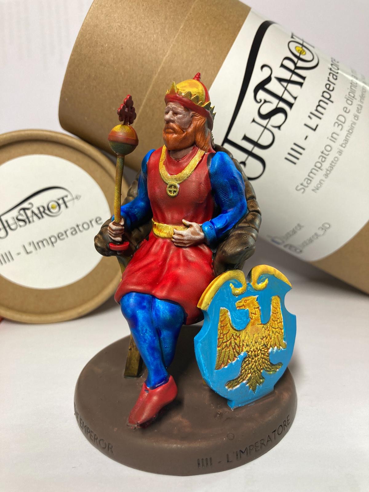 Statuine 22 arcani maggiori tarocchi dipinte a mano collezione completa - Handpainted figurines of 22 major arcana tarot complete collection