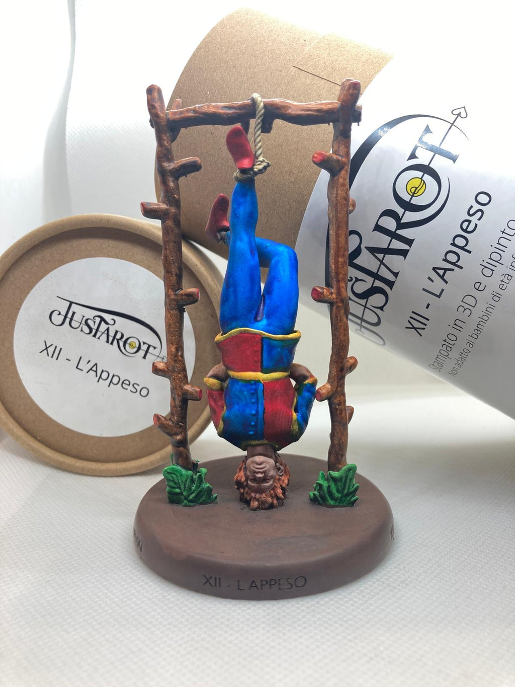 Statuine 22 arcani maggiori tarocchi dipinte a mano collezione completa - Handpainted figurines of 22 major arcana tarot complete collection