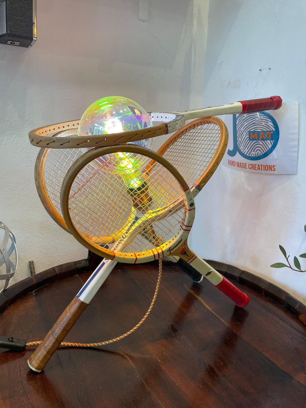 Lampada racchette tennis vintage
