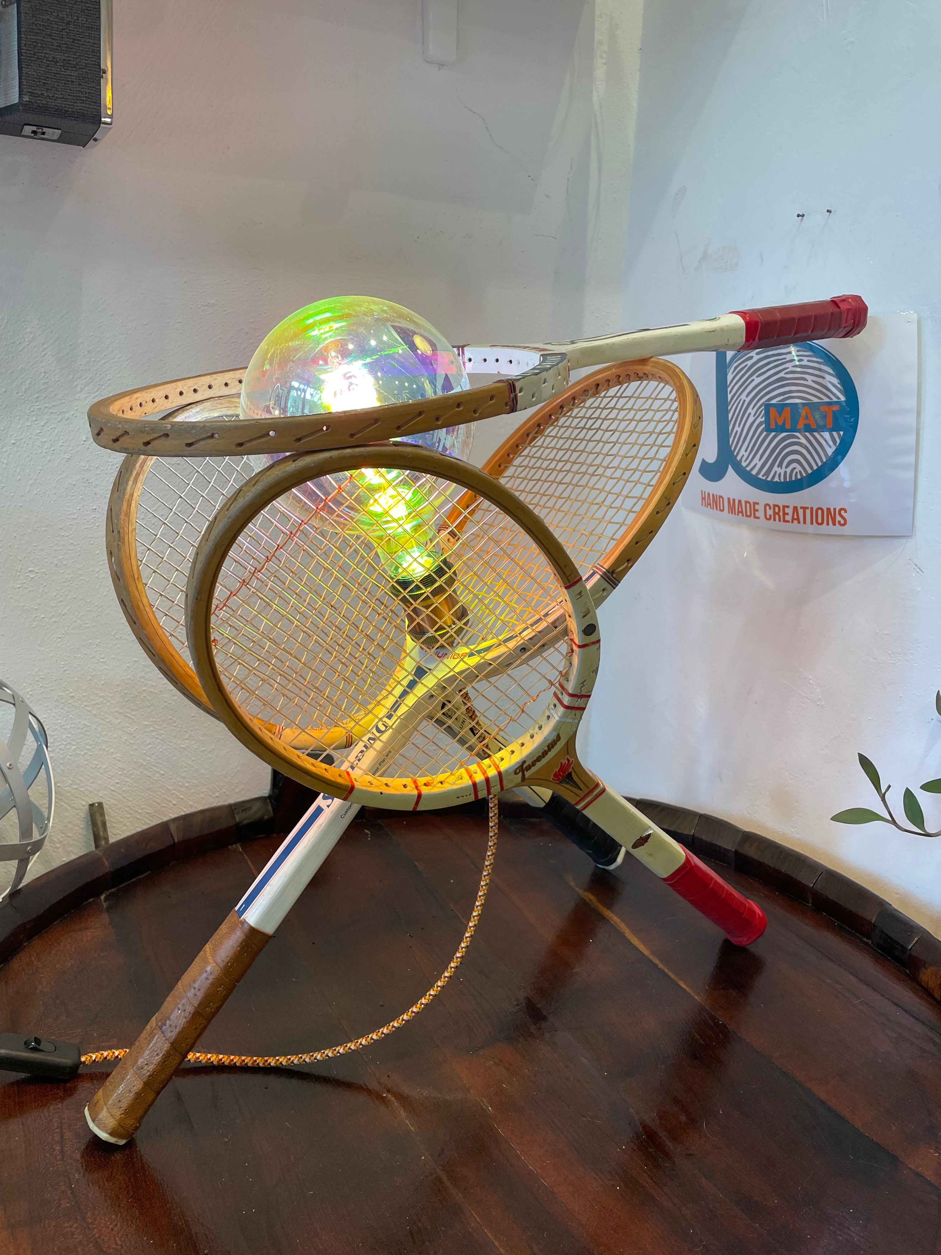 Lampada racchette tennis vintage