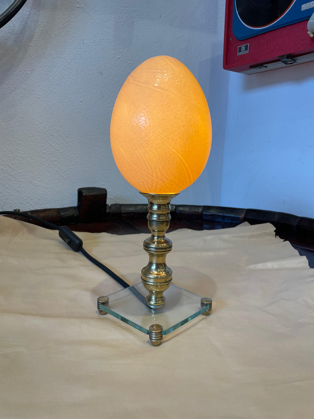 Lampada uovo di struzzo