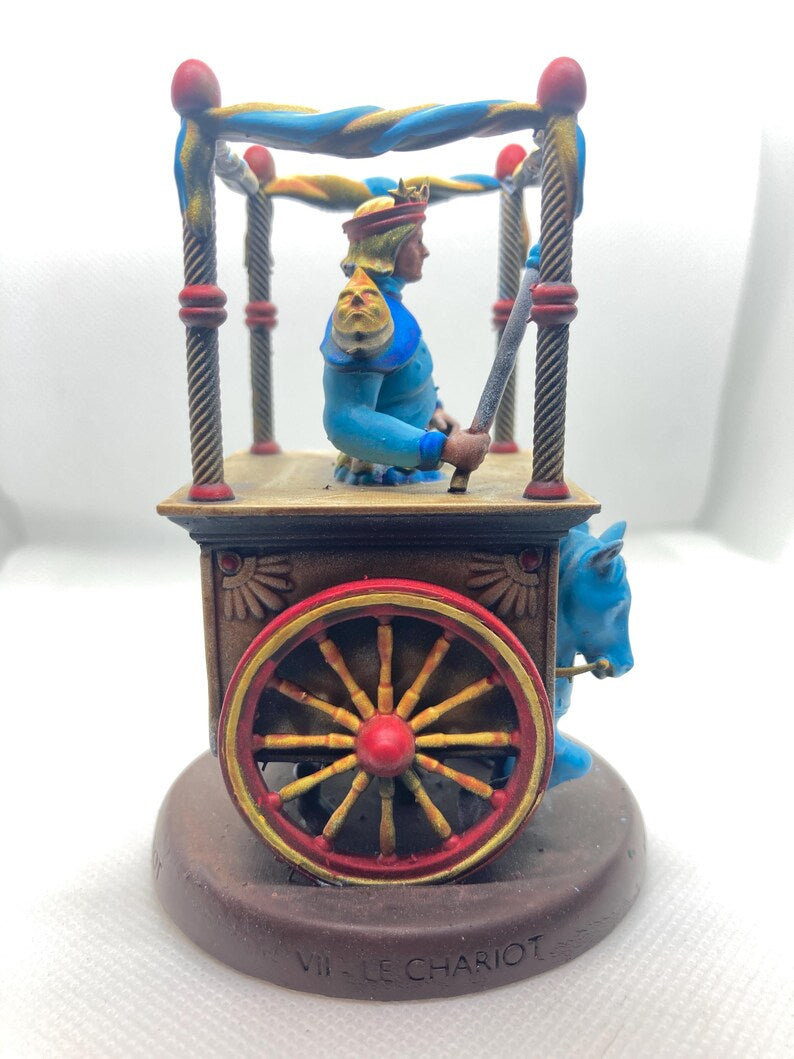 Statuina Carro arcano maggiore VII tarocchi dipinta a mano - Major Arcana VII Tarot Chariot Figurine Hand Painted