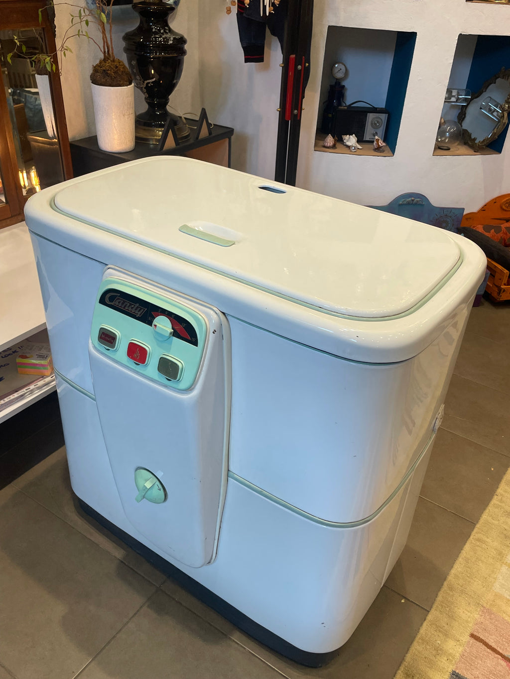 Lavatrice vintage Candy Bi-Matic lavabiancheria 1957