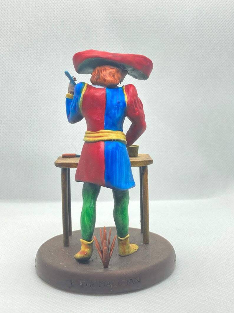 Statuina Bagatto Mago arcano maggiore I tarocchi dipinta a mano - Major Arcana I Tarot Magician Figurine Hand Painted