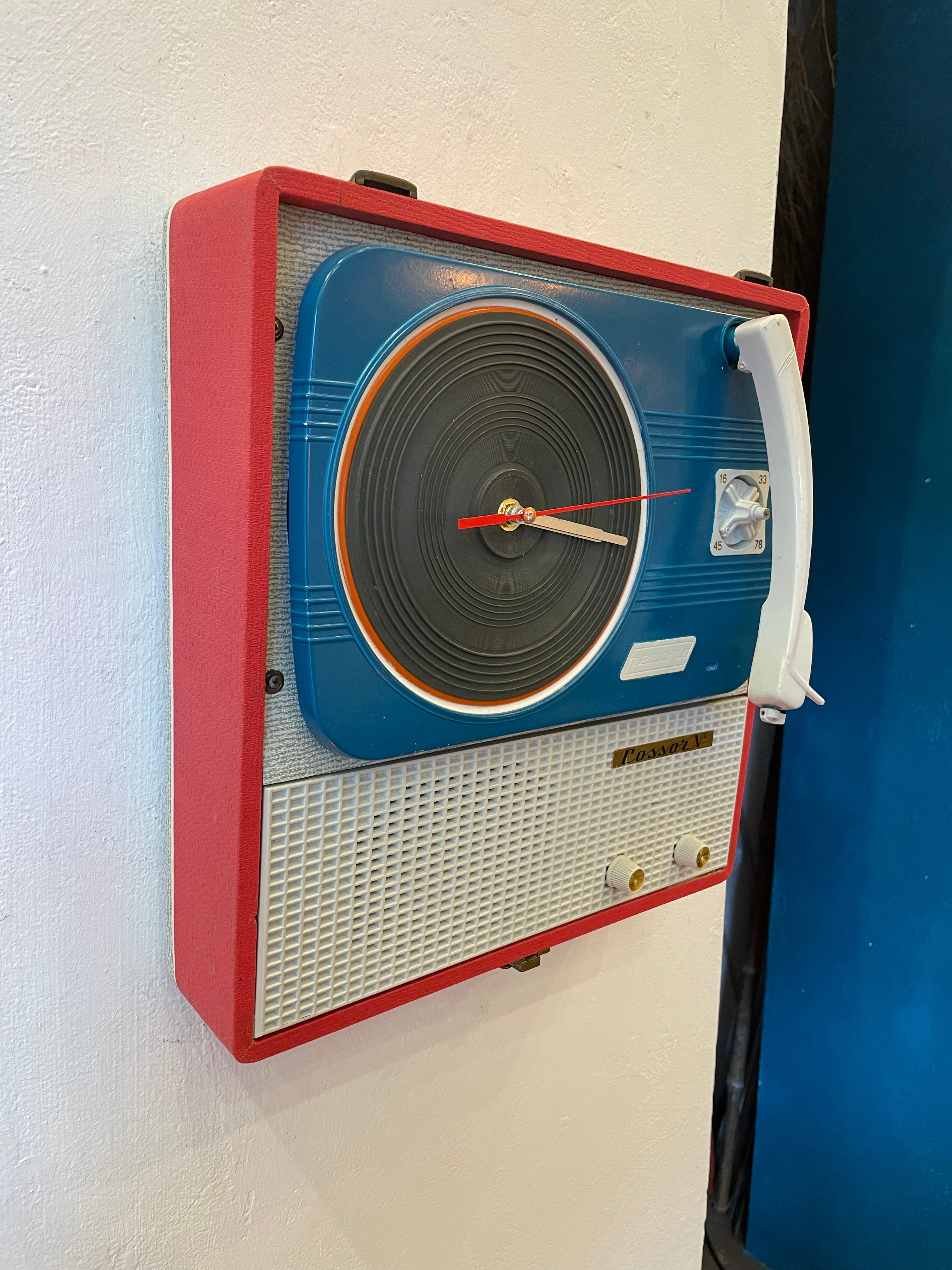 Orologio Fonovaligia Anni ‘60 Record Connor V - Pezzo Unico