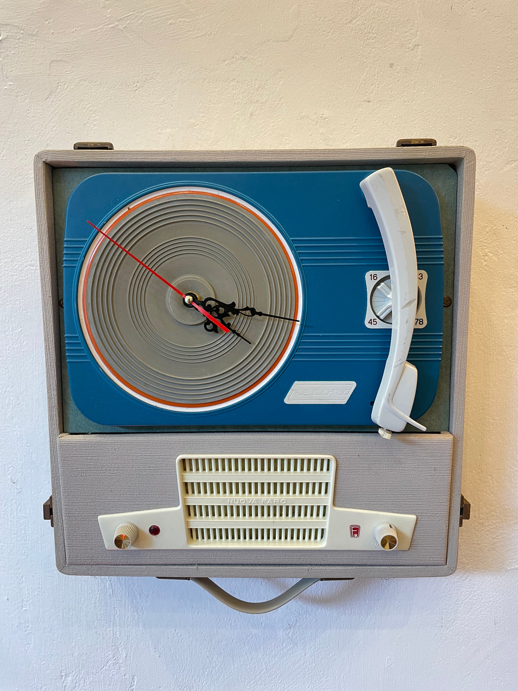 Orologio Fonovaligia Anni ‘60 Nuova Faro Record- Pezzo Unico