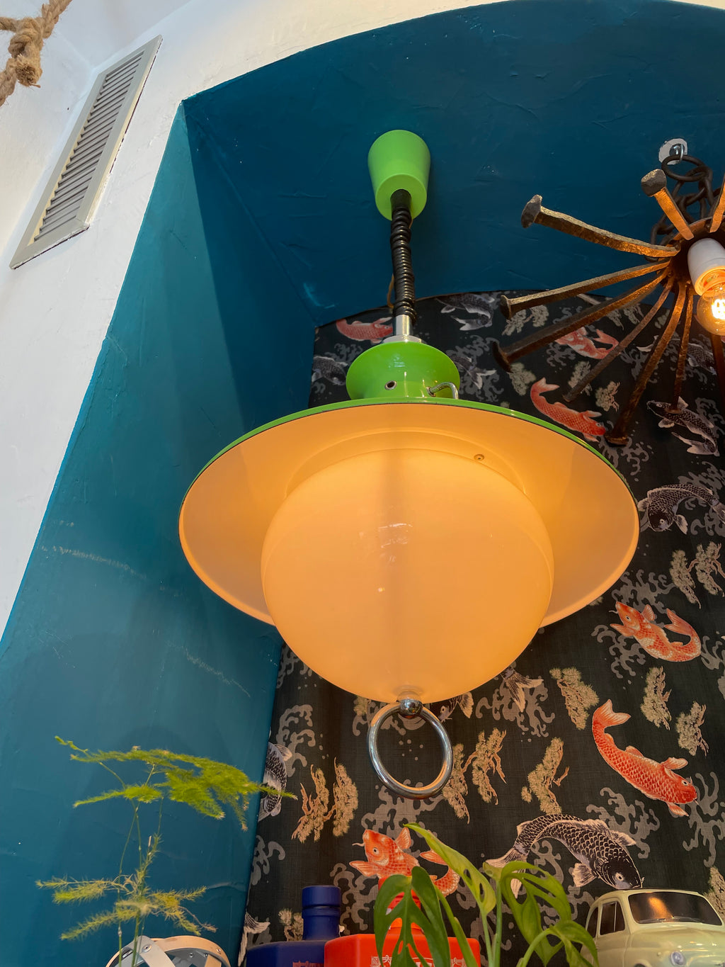 1970s Up and Down Pendant Lamp