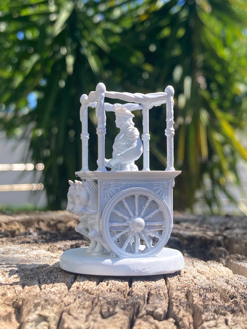 Miniatura Carro arcano maggiore tarocchi da dipingere (mini 3D) - Major Arcana The Chariot Figurine to Paint (mini 3D)