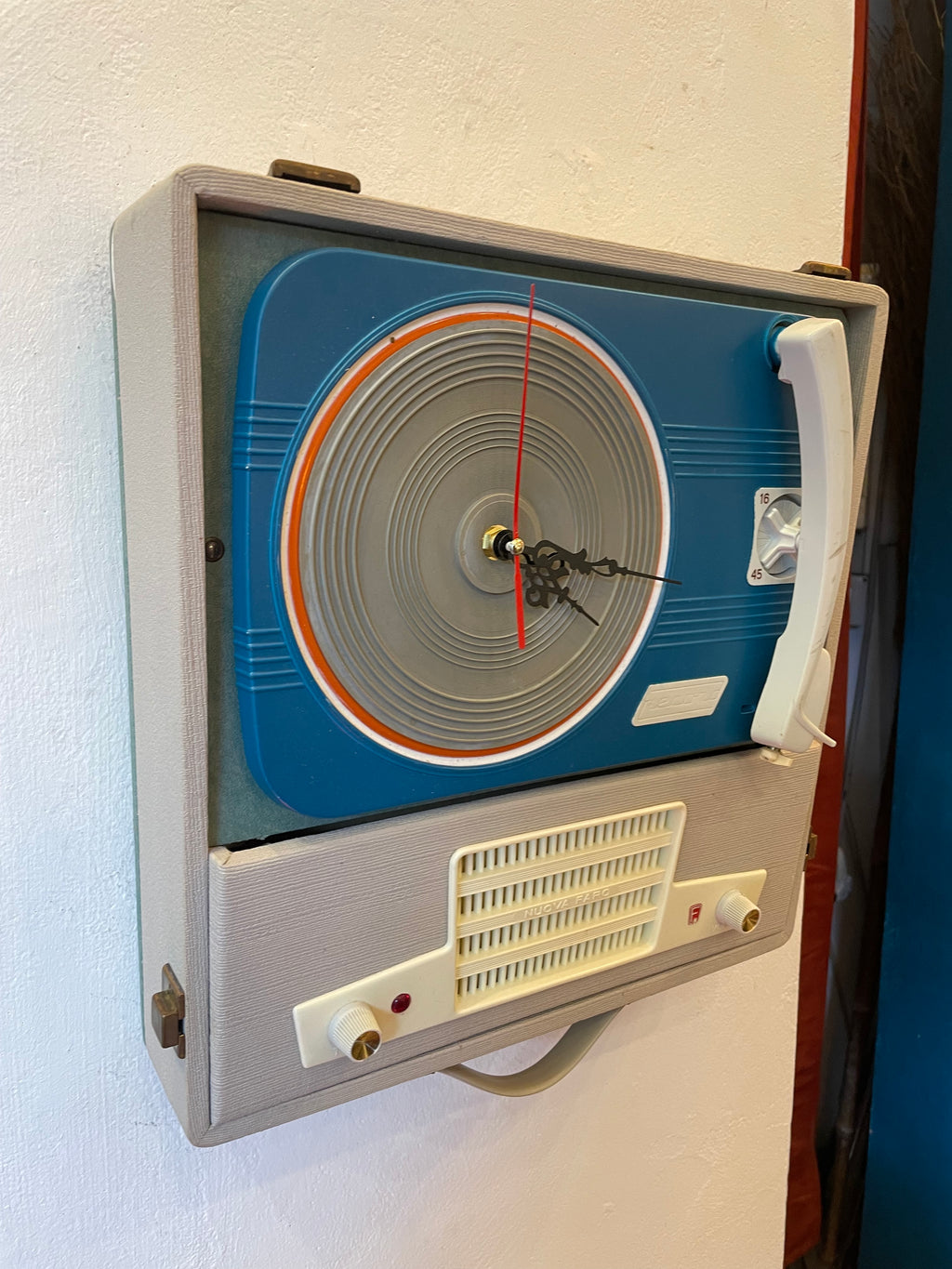 Orologio Fonovaligia Anni ‘60 Nuova Faro Record- Pezzo Unico