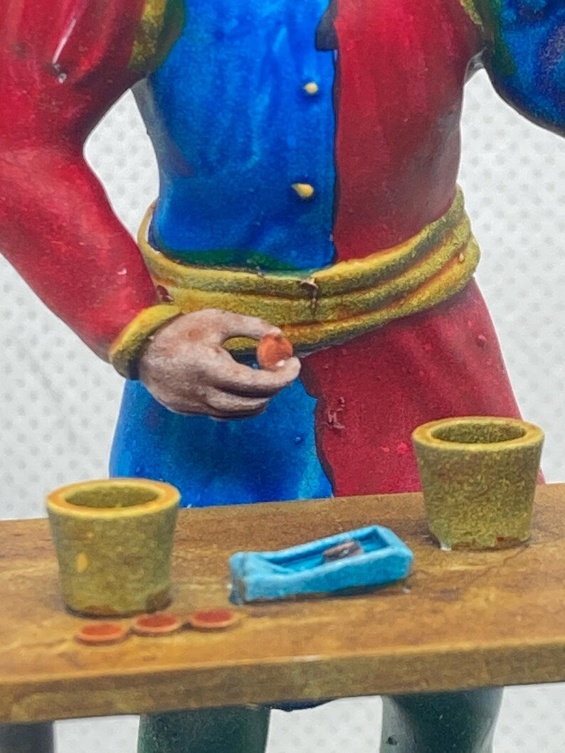 Statuina Bagatto Mago arcano maggiore I tarocchi dipinta a mano - Major Arcana I Tarot Magician Figurine Hand Painted