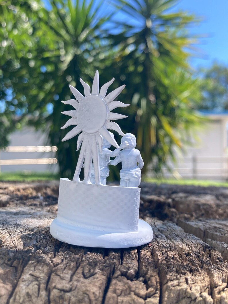 Miniatura Il Sole arcano maggiore tarocchi da dipingere (mini 3D) - Major Arcana Sun Figurine to Paint - 3D