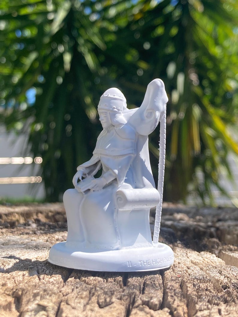 Miniatura Papessa arcano maggiore tarocchi da dipingere (mini 3D) - Major Arcana The High Priestess Figurine to Paint (mini 3D)