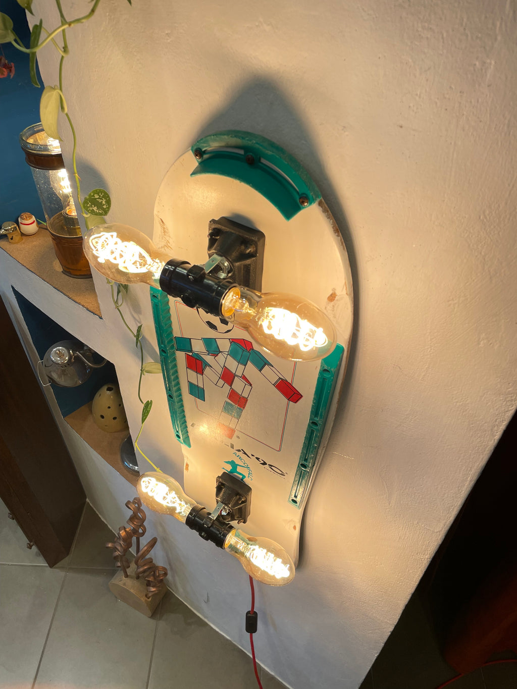 Lampada Skate Italia ‘90 da parete