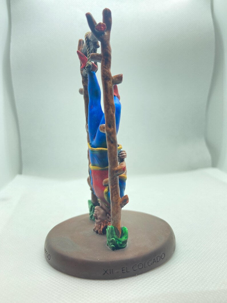 Statuina Appeso arcano maggiore XII tarocchi dipinta a mano - Major Arcana XII Tarot Hanged Man Figurine Hand Painted