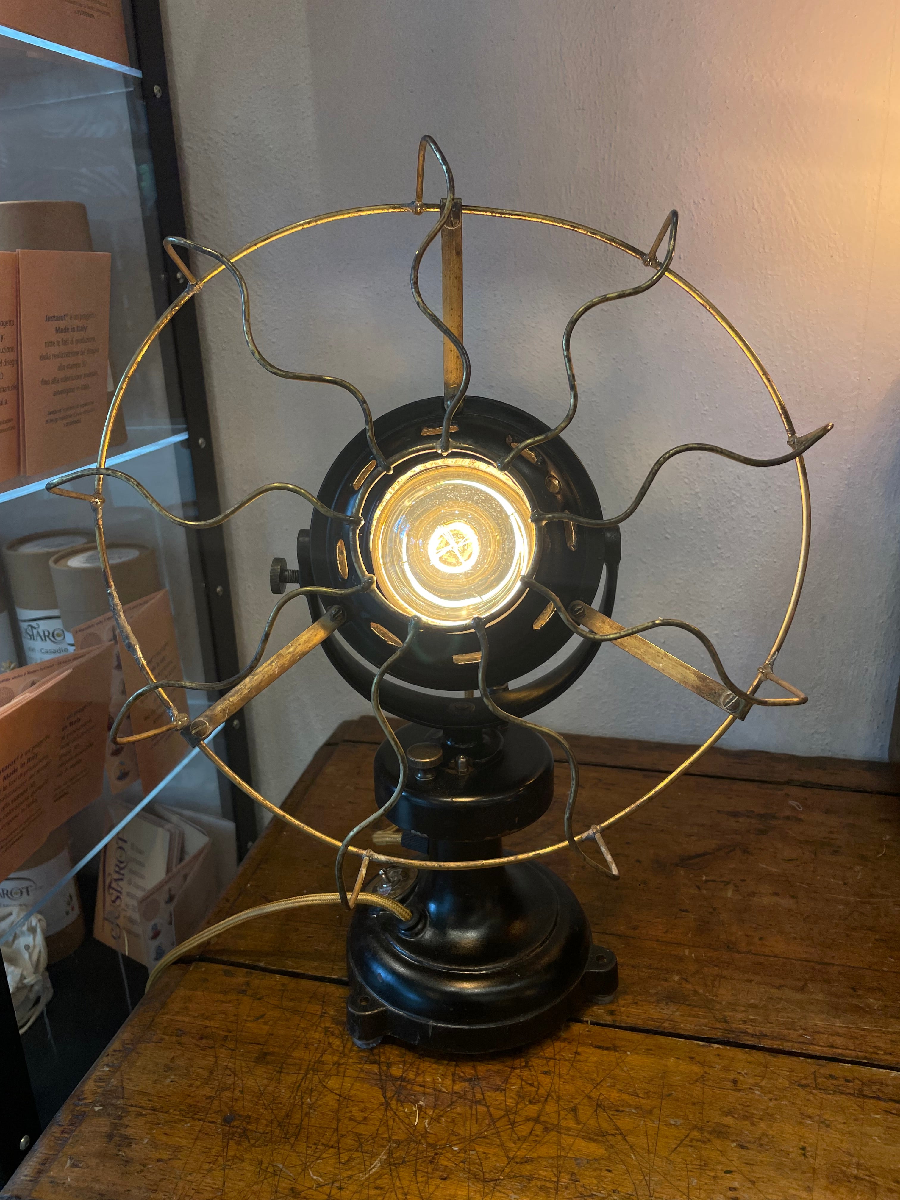 Lampada ventilatore vintage industriale anno 30’