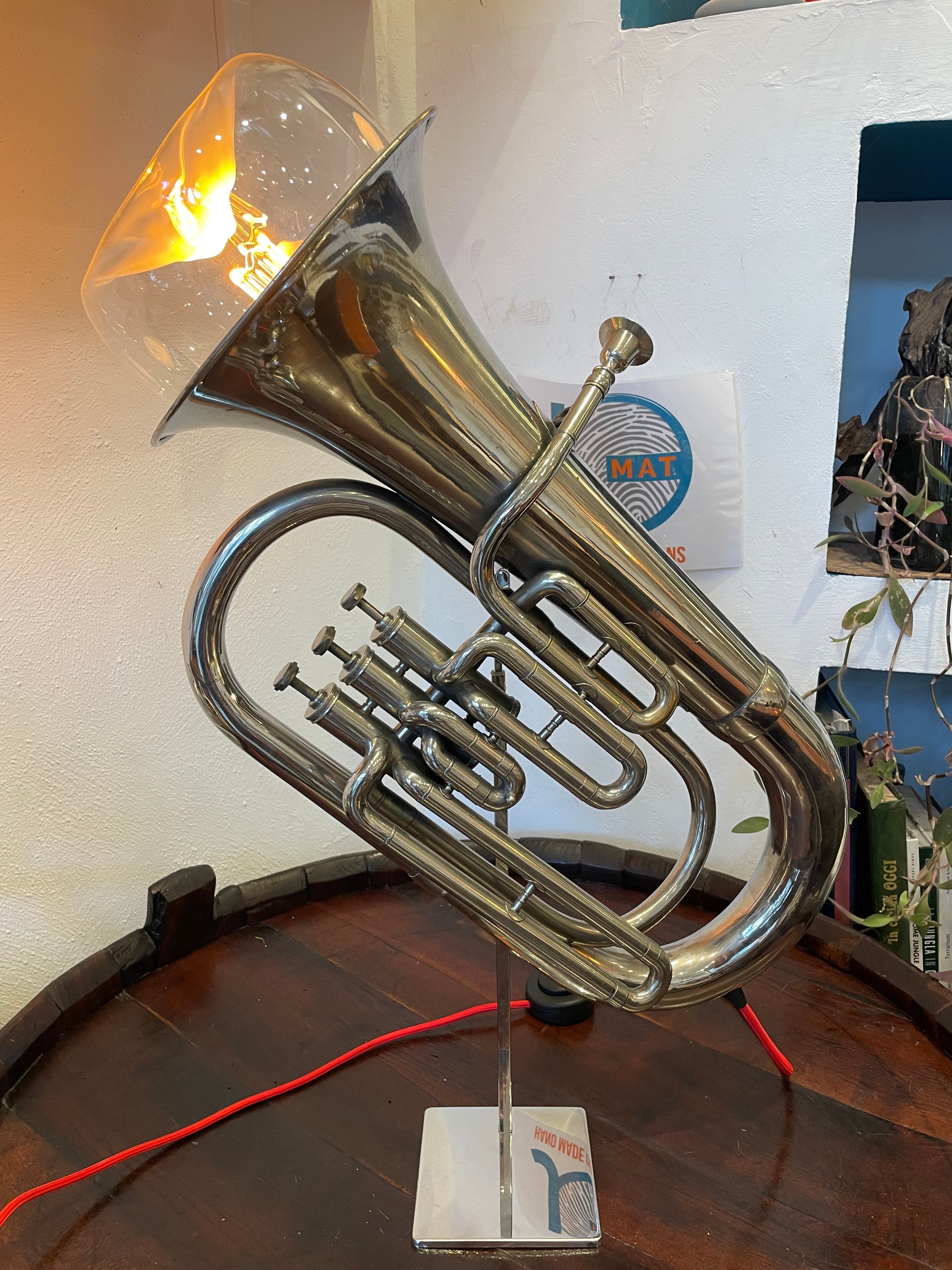 Lampada basso tuba vintage