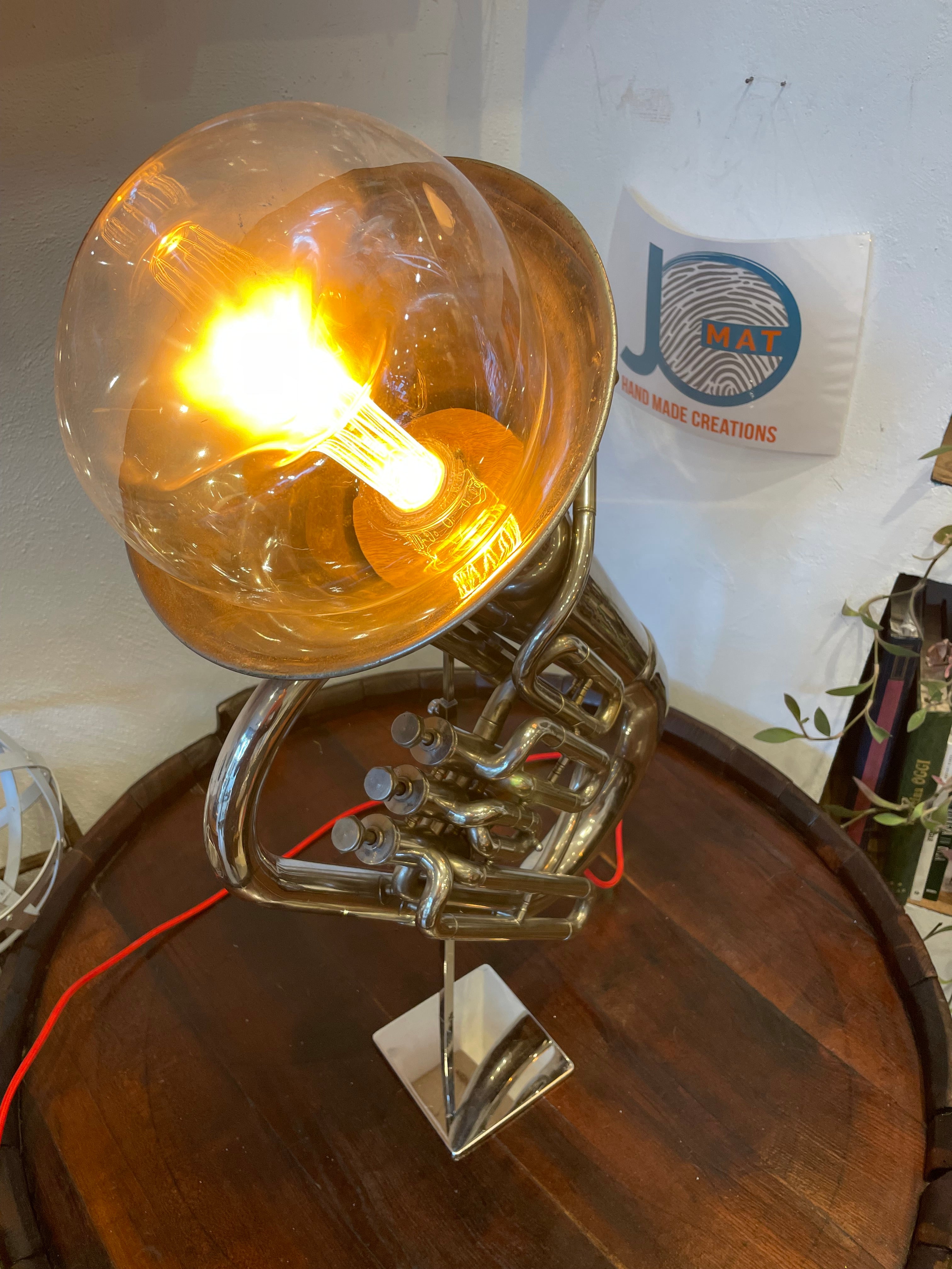 Lampada basso tuba vintage