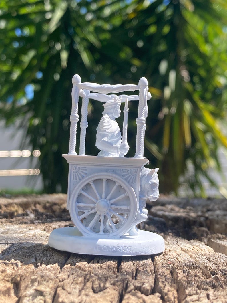 Miniatura Carro arcano maggiore tarocchi da dipingere (mini 3D) - Major Arcana The Chariot Figurine to Paint (mini 3D)