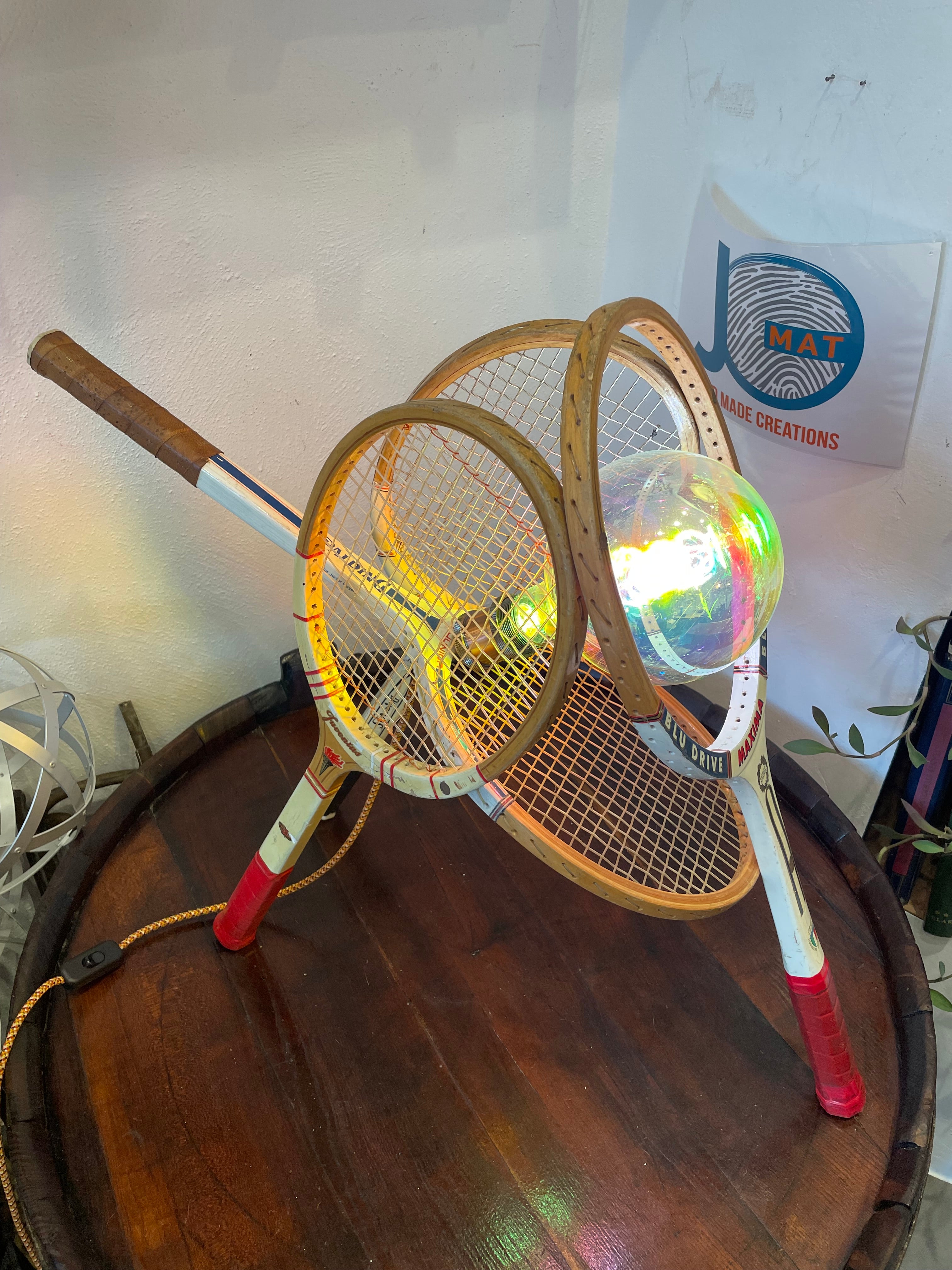 Lampada racchette tennis vintage