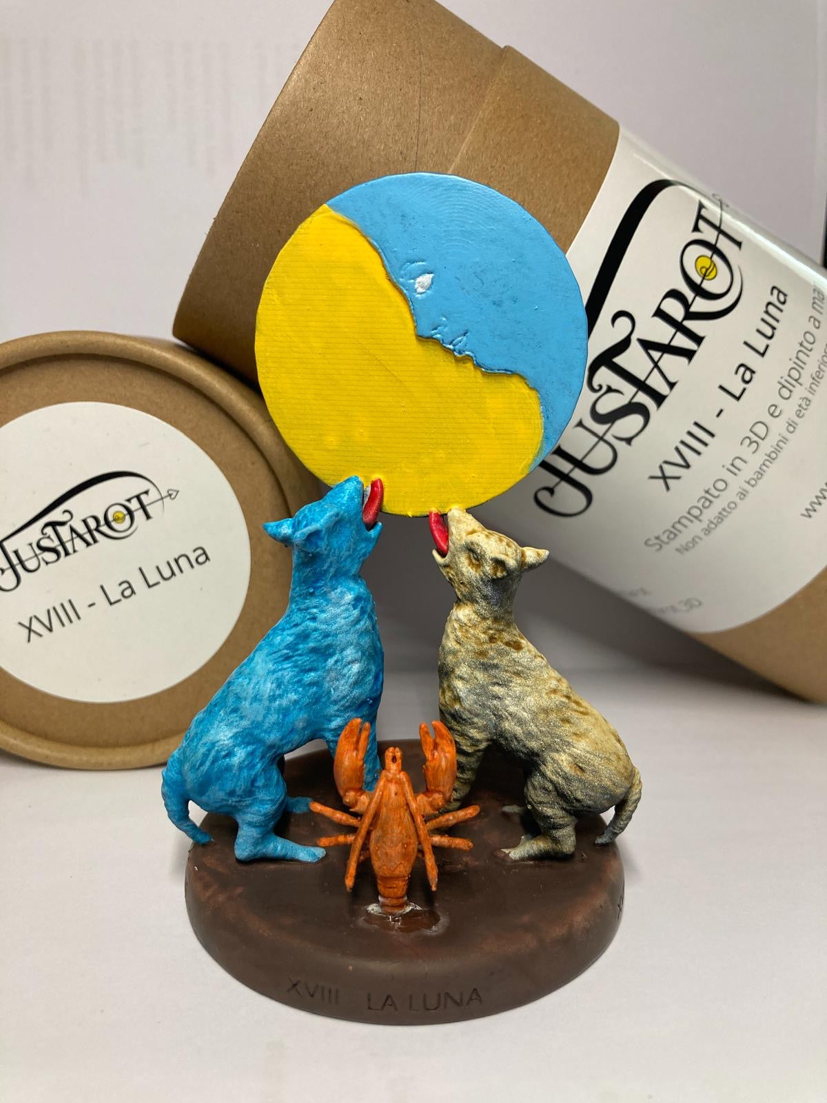 Statuine 22 arcani maggiori tarocchi dipinte a mano collezione completa - Handpainted figurines of 22 major arcana tarot complete collection