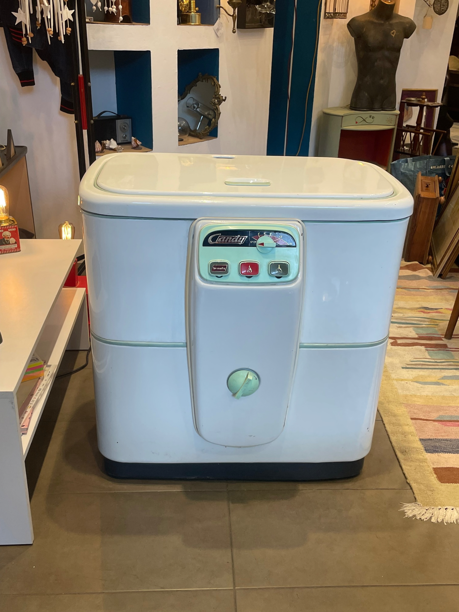 Lavatrice vintage Candy Bi-Matic lavabiancheria 1957